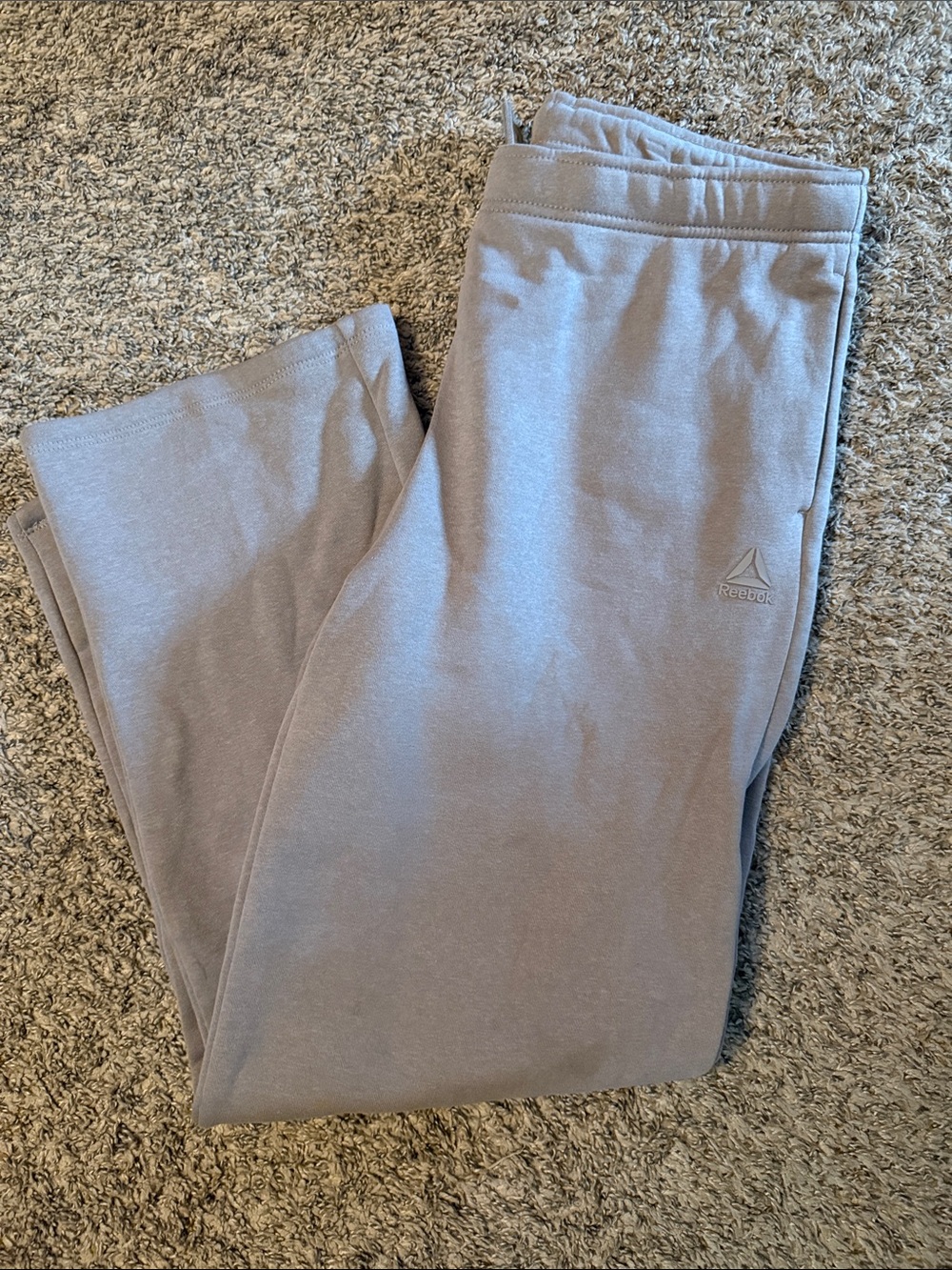 Reebok Gray Pull-On Joggers with Subtle Logo
